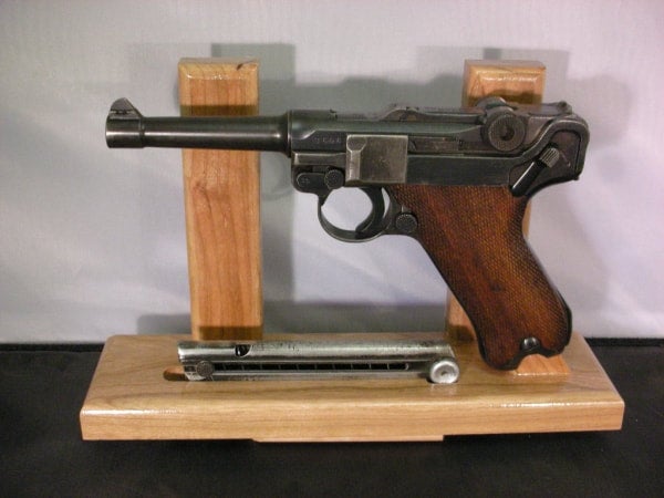 Gun Display Stands for the Luger P.08 9mm and .30